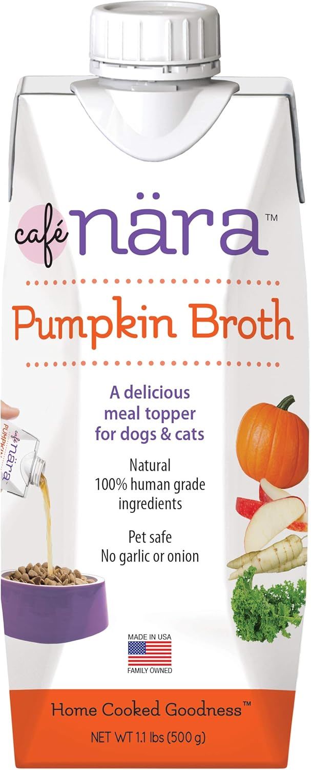 Café Nara Pumpkin Broth Meal Topper for Dogs and Cats - 1.1 lbs