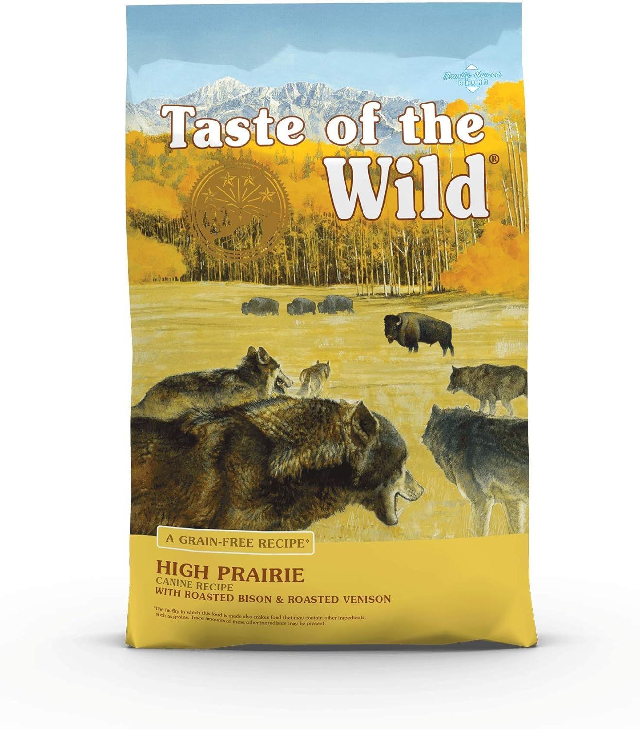 Taste of the Wild High Prairie Canine Grain-Free Recipe with Roasted Bison and Venison Adult Dry Dog Food, Made with High Protein from Real