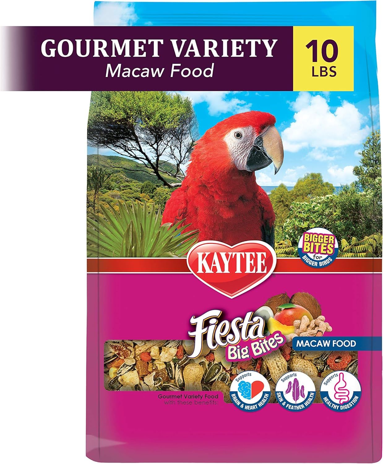 Kaytee Fiesta Big Bites - Macaw 10 lb