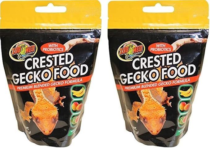 Zoo Med Watermelon Flavor Crested Gecko Food for Reptiles, 2 oz. (Pack of 2)