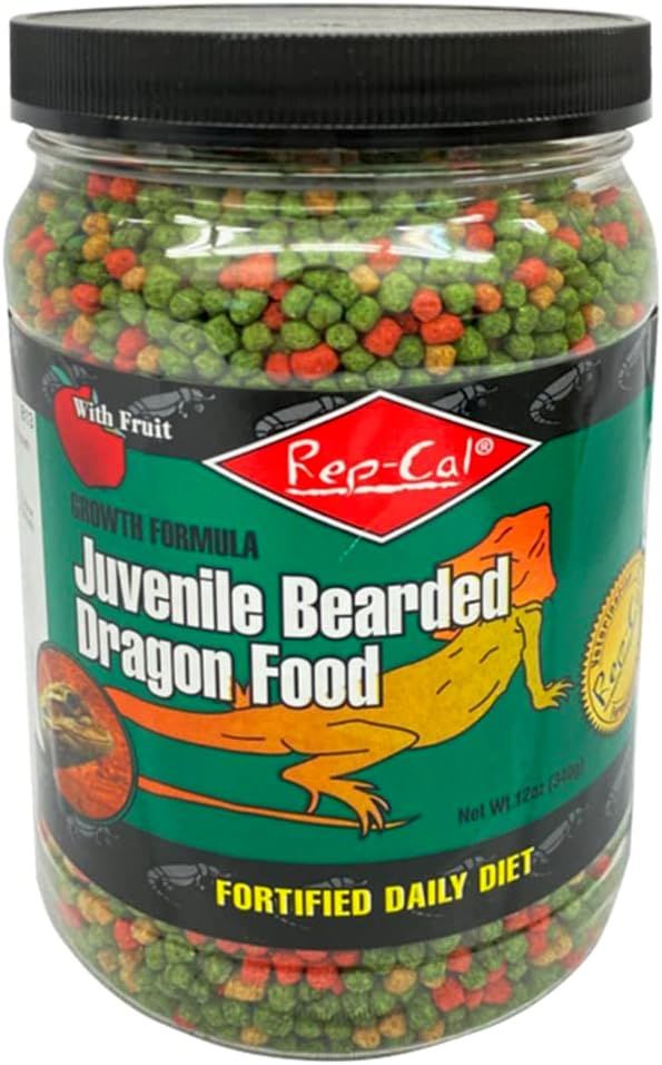 Rep-Cal Srp00813 Juvenile Bearded Dragon Pet Food, 12-Ounce