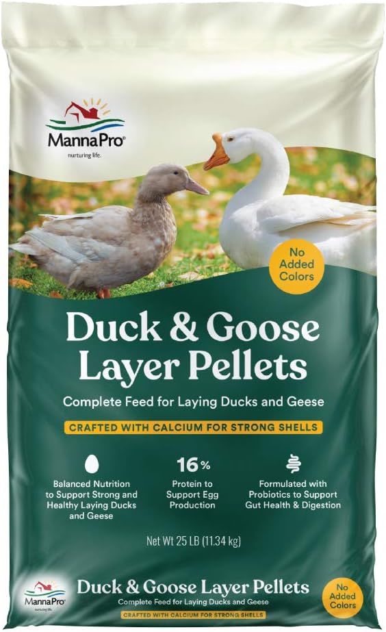 Manna Pro Duck Layer Pellet | High Protein for Increased Egg Production | Formulated with Probiotics to Support Healthy Digestion