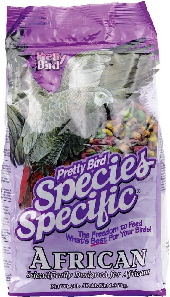 Pretty Bird International Bpb73313 Species Specific African Bird Food With Extra Calcium, 3-Pound