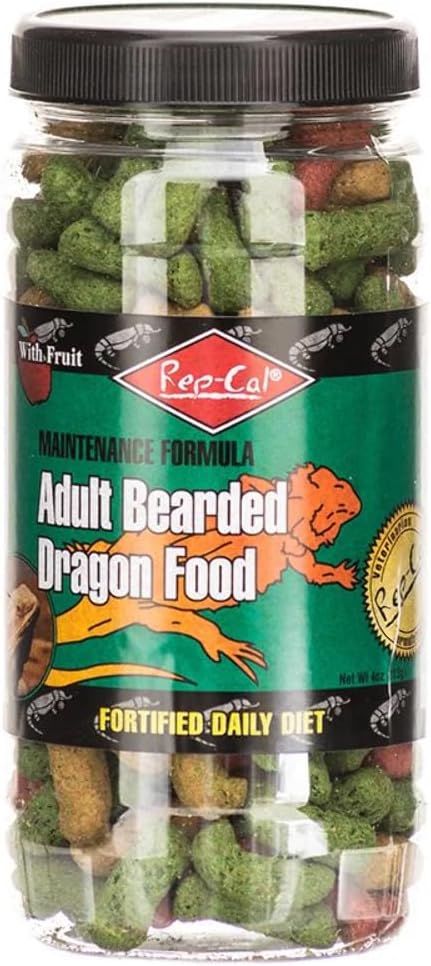 Rep-Cal SRP00814 Adult Bearded Dragon Pet Food, 4-Ounce