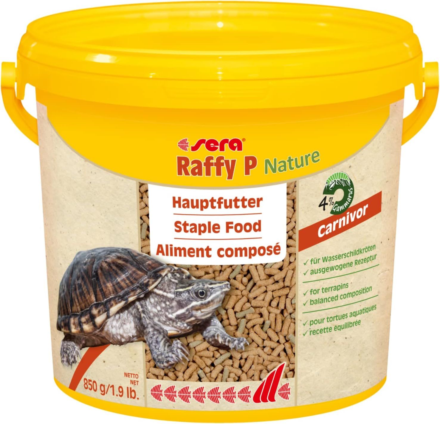 sera 1880 raffy P 1, 5 lb 3.800 ml Pet Food, One Size