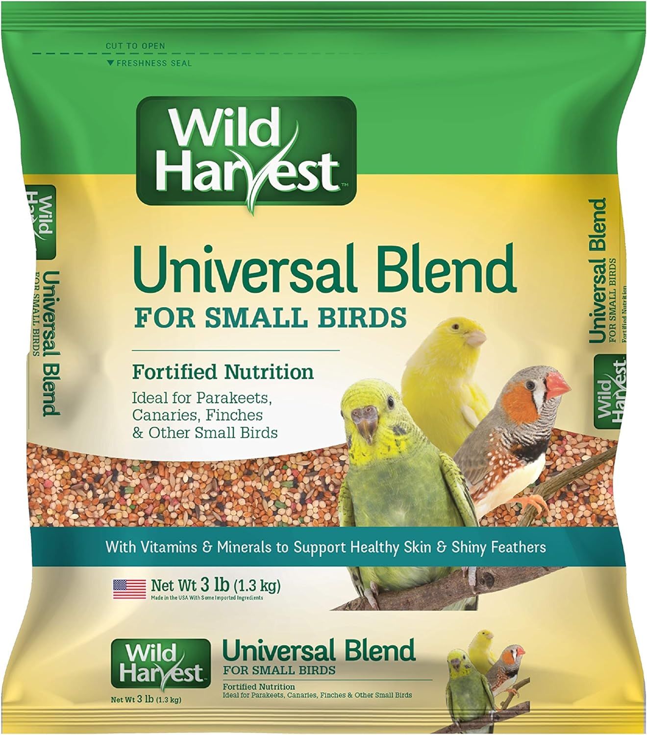 Wild Harvest Bird Seed Collection: Daily Blends and Advanced Nutrition for Parakeet, Canaries, Finches, Cockatiel, Parrots and More