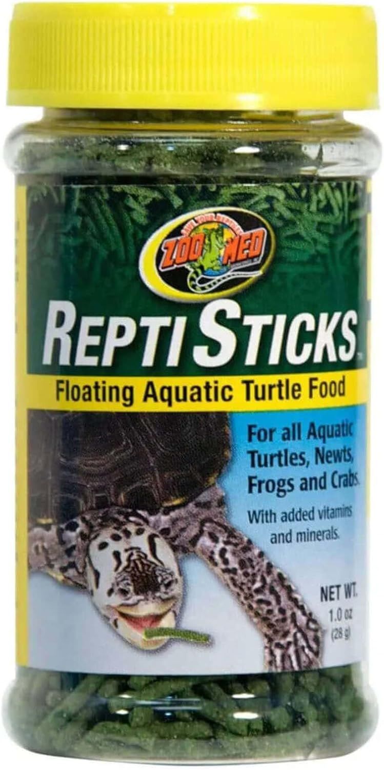 Zoo Med ReptiSticks Floating Aquatic Turtle Food, 1 Ounce, Black, Sample